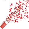 canon à confettis cur rouge 40cm - partydeco tukhr40