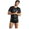 T-Shirt Electro Séduisant pour Homme   Lingerie de Luxe ANAIS - XL