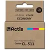 Actis encre kc-511r (remplacement de la canon cl-511 ; standard ; 12 ml ; couleur)