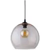 TK Lighting Suspension Cubus, ambre, verre, Ø 30 cm, E27