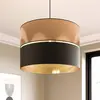 Suspension - TK Lighting - HILTON Noir-Or - 1xE27 - Métal - LED