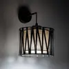 TK Lighting Applique murale Harmony, noir, jute Natur, avec interrupte...