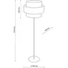 TK Lighting Lampe sur pied Calisto, jute, cylindre, brun naturel, haut...