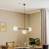 TK Lighting Suspension Celeste avec verres sphériques, à 3 lampes