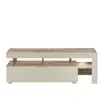 Meuble TV 140 cm SCORE coloris chêne montana/champagne