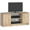 Akord Meuble Tv 2 Portes 1 Étagère Chêne Sonoma 120X40X55