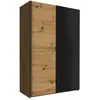 BUT Armoire 2 portes coulissantes L.125 cm FAST imitation chêne artisa...