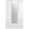 Stella Trading Armoire 3 portes 2 tiroirs SPICE coloris blanc