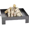 Brasero de jardin carré BONNIE en acier-80 cm-Acier naturel--13 kg--Acier naturel Farm Cook