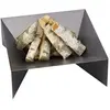 Brasero de jardin carré DINE en acier-60 cm-Acier naturel---Acier naturel Farm Cook