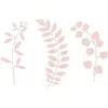 9 Décorations de table feuilles roses - Rose