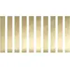 PartyDeco 10 Ronds de serviette en papier double face doré métallique 2,5 cm