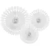 Rosaces Décoratives, Blanches, 20-30 Cm (1 Paquet / 3 Pièces)