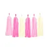 Guirlande pompon - Crème rose fuchsia