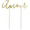 Décoration Gâteau "Amour", or, 22.5cm