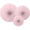 Rosaces décoratives roses claires (3 pièces)
