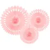 Rosaces décoratives, rose clair, 20-30 cm (Lot de 3)