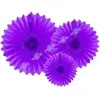Rosaces décoratives, violet, 20-40cm (3 pièces)