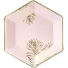 Assiette Palmier Rose