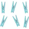 Lot de 20 épingles en bois bleu ciel 