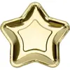 Party-Decoration 6 assiettes carton étoile 23cm or brillant - générique tpp34-019me