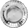 Assiette en papier ronde argent ø18cm (Lot de 6)