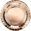 Luck and Luck Assiettes - VAISSELLE DE FÊTE - Rose Gold - 18 cm - Lot de 6 - Jetables