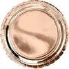 PartyDeco Assiette - Rose Gold - Lot de 6 - 23 cm - Carton - Vaisselle jetable
