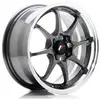1 jante alu Japan Racing JR5 15x8 ET28 4x100 Gun Metal avec bague 73,1