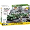Cobi - 2297 Jeep Medical Willys Mb & Trailer- Jeu de construction