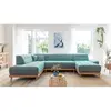 MIUFORM Dazzling Daisy canapé d'angle 8pl convertible, turquoise Dazzl...