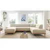 Dazzling Daisy canapé d'angle 8pl convertible, beige Dazzling Daisy