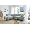 MIUFORM Dazzling Daisy canapé d'angle 6pl convertible, bleu clair Dazz...
