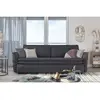 Charlie charlie canapé 3 pl convertible , anthracite 733LIN19