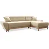 Dazzling Daisy canapé d'angle 4pl convertible, beige Dazzling Daisy