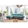 MIUFORM Dazzling Daisy canapé d'angle 4pl convertible, turquoise Dazzl...