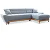 MIUFORM Dazzling Daisy canapé d'angle 4pl convertible, bleu clair Dazz...