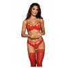 Soutien-gorge push-up armatures Rouge Axami
