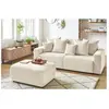 Bobochic - Fauteuil & pouf Pouf envy velours côtelé Beige