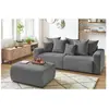 Accueil Séjour Pouf Bobochic Pouf envy velours côtelé Gris foncé