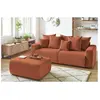 Accueil Séjour Pouf Bobochic Pouf envy velours côtelé Orange