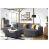 Bobochic - Fauteuil & pouf Pouf nihad velours côtelé Gris foncé