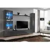 Paris Prix Meuble TV Mural Design "Switch XVIII" 280cm Gris