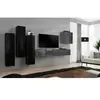 Ensemble mural - Switch III - 3 vitrines verticales - 1 banc TV - 1 vi...