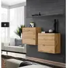 Paris Prix Lot de 2 Blocs & Etagère Switch SBI 130cm Naturel & Gris