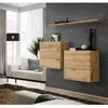 Commode - AC-DÉCO - Switch SB I - 2 vitrines carrées - 1 étagère - Bois
