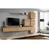 Paris Prix Meuble TV Mural Design "Switch IX" 310cm Naturel