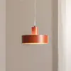 SIGMA Suspension Rif M, rouge brique, à 1 lampe, Ø 25 cm, acier