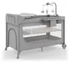 Kinderkraft Lit bébé et lit de voyage 2 en 1 avec accessoires gris