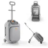 Kinderkraft Valise enfant 2 en 1 avec assise CABBY gris